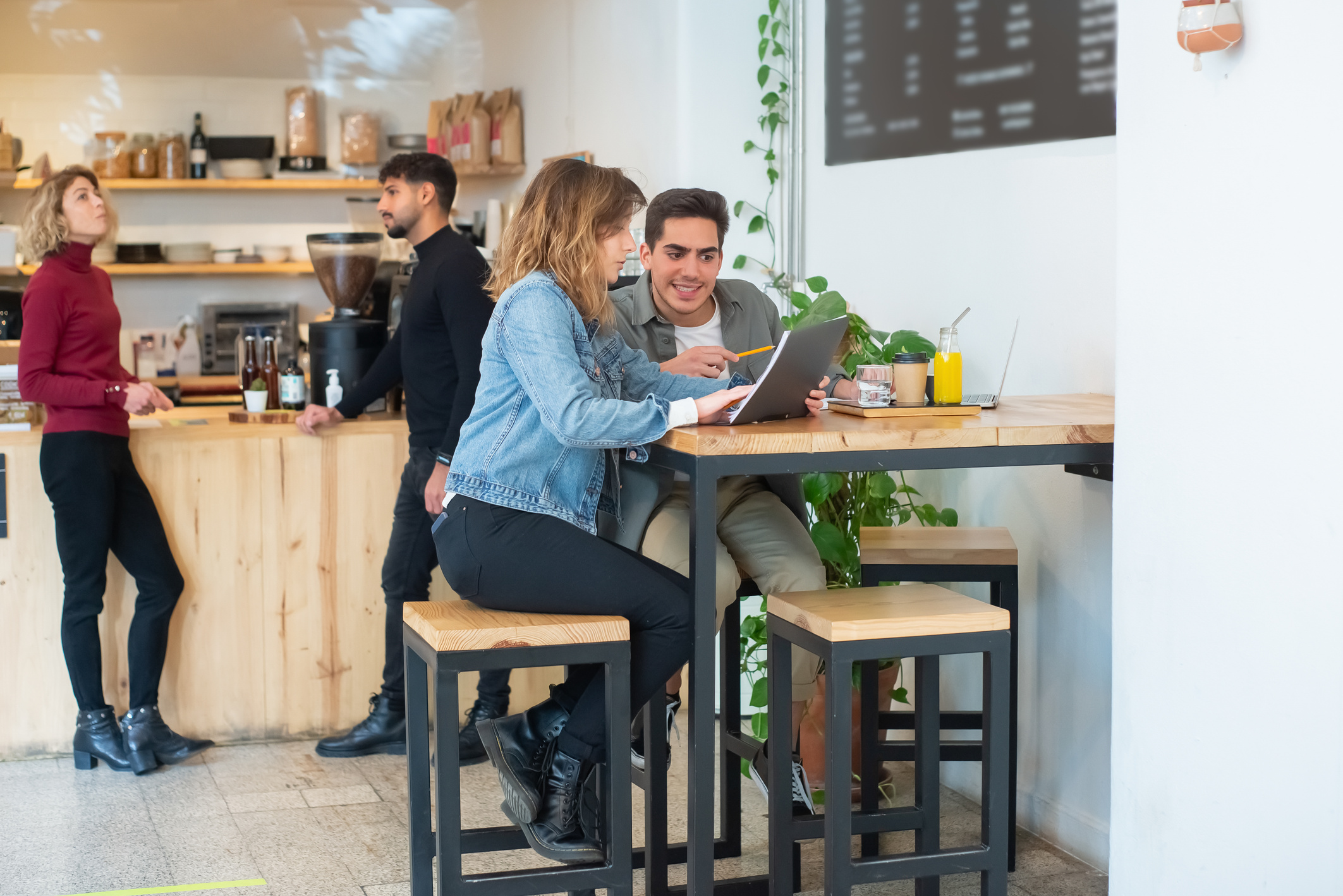 People Inside a Coffee Shop